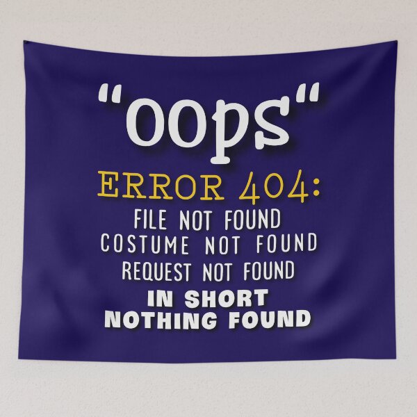 Item preview, Error 404 file not found. designed and sold by Umiska.
