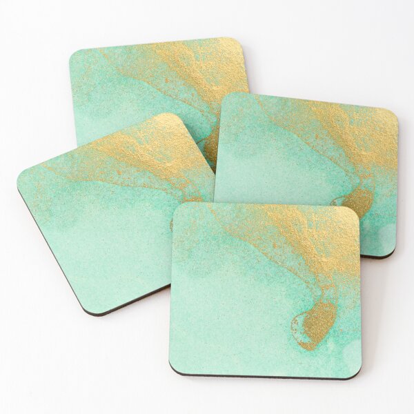 Item preview,  Gold  Green Marble  designed and sold by kostellosart.