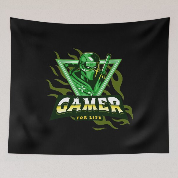 Item preview, Gamer for Life with Masked Ninja designed and sold by PRIVARSHU.