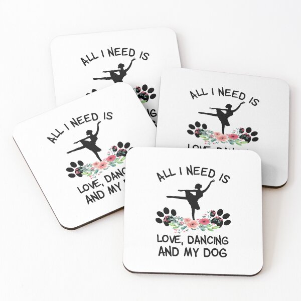 Item preview, All I need Is Love, Ballet Dance And My Dog Floral  designed and sold by SweetThreads79.