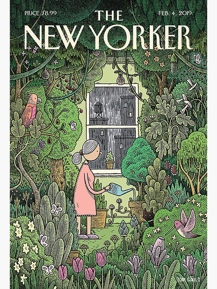 "The New Yorker Jan 2020 WINTER GARDEN" Poster for Sale by