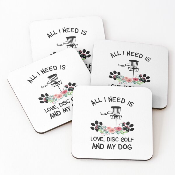 Item preview, All I need Is Love, Disc Golf And My Dog Floral  designed and sold by SweetThreads79.