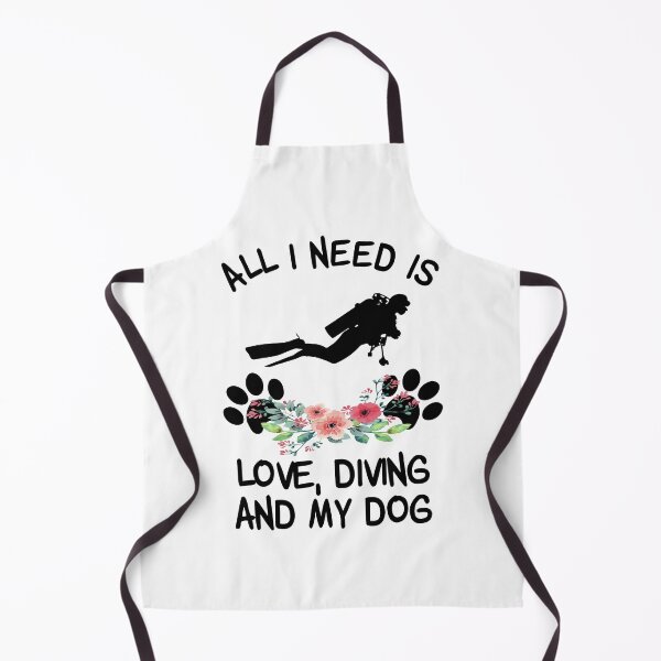 Item preview, All I need Is Love, Diving And My Dog Floral  designed and sold by SweetThreads79.