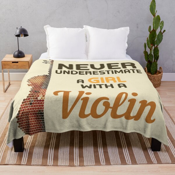 Item preview, Never Underestimate A Girl With A Violin - Violin International Day designed and sold by NawalMagdy.