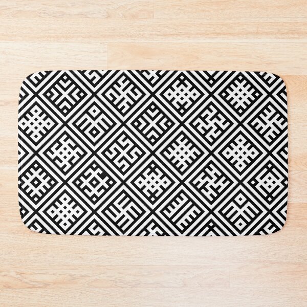 Item preview, Abundance - Ethno Slavic Symbols - White Black - Amulet Folk Ornament - Ethnic Obereg designed and sold by GrandTartaria.