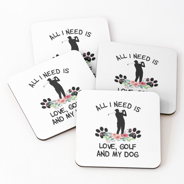 Item preview, All I need Is Love, Golf And My Dog Floral  designed and sold by SweetThreads79.