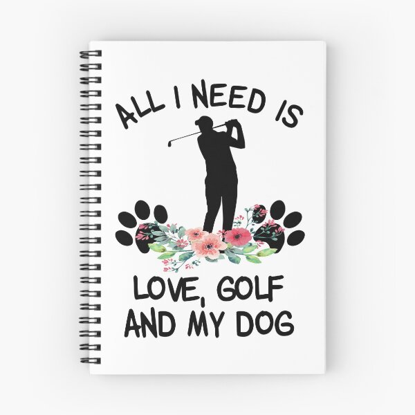 Item preview, All I need Is Love, Golf And My Dog Floral  designed and sold by SweetThreads79.