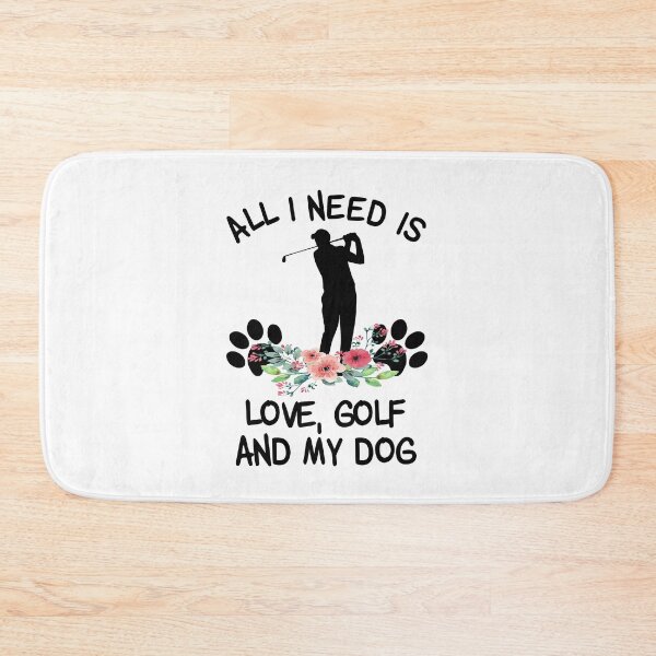 Item preview, All I need Is Love, Golf And My Dog Floral  designed and sold by SweetThreads79.