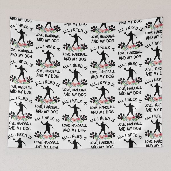 Item preview, All I need Is Love, Handball And My Dog Floral  designed and sold by SweetThreads79.