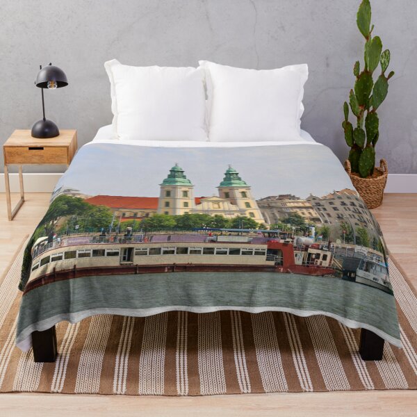 Item preview, Inner City Parish Church and boats, Budapest, Hungary designed and sold by FranWest.