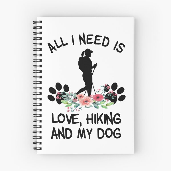 Item preview, All I need Is Love Hiking And My Dog Floral  designed and sold by SweetThreads79.