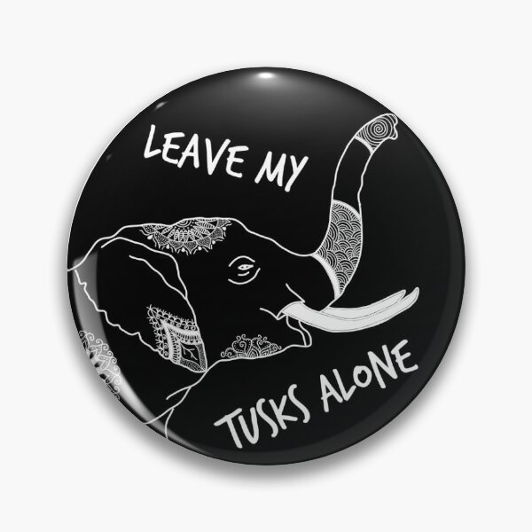 Item preview, Leave My Tusks Alone designed and sold by boogsdoodles.
