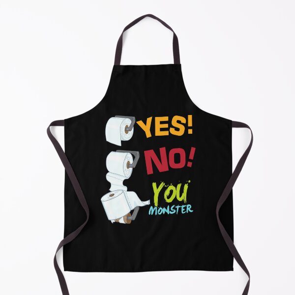 Item preview, Yes No You Monster Toilet Paper Toilet designed and sold by MooonTees.