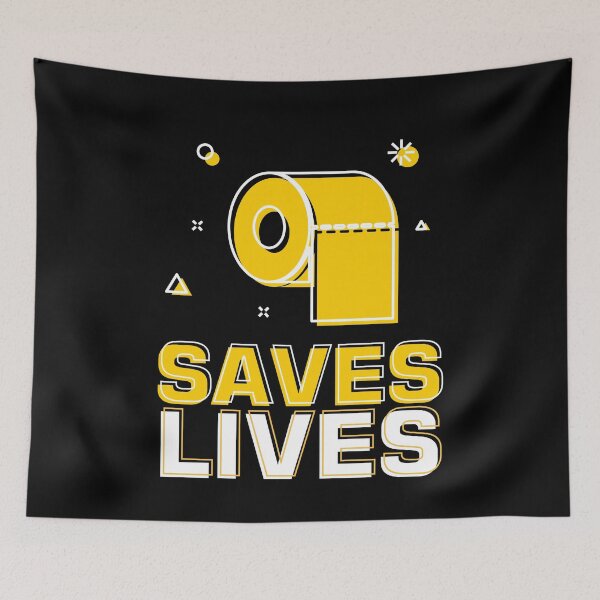 Item preview, Saves Lives Toilet Paper Toilet designed and sold by MooonTees.