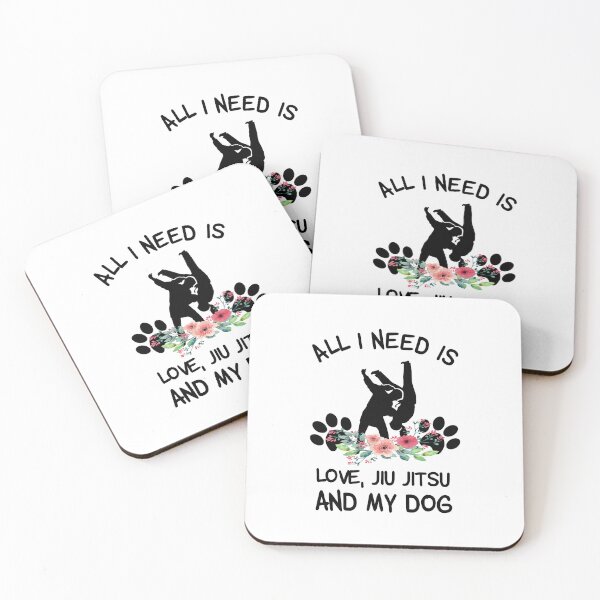Item preview, All I need Is Love jiu jitsu And My Dog Floral  designed and sold by SweetThreads79.