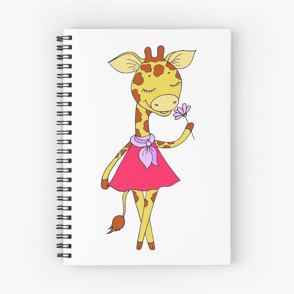 Item preview, Cute giraffe with closed eyes in pink dress designed and sold by MayyaIva.