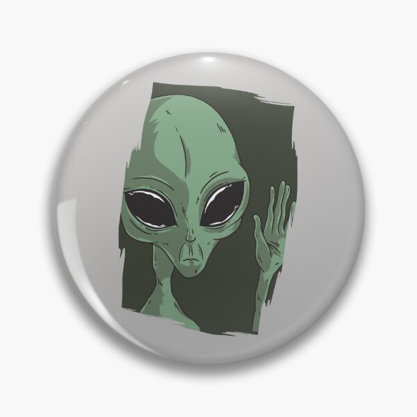 Artikelvorschau, Winkendes Alien I Alien Greetings UFO Day entworfen und verkauft von Amazing Designs.