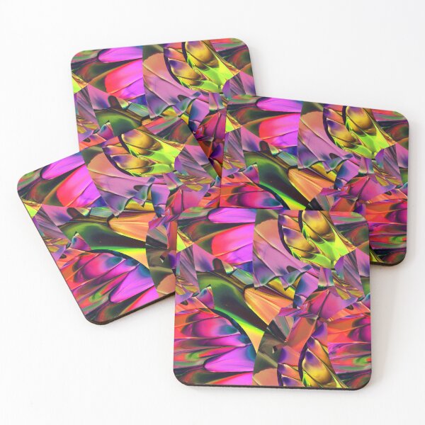 Item preview, Stylized leaves in acrilic mix color paint designed and sold by Shape-And-Color.