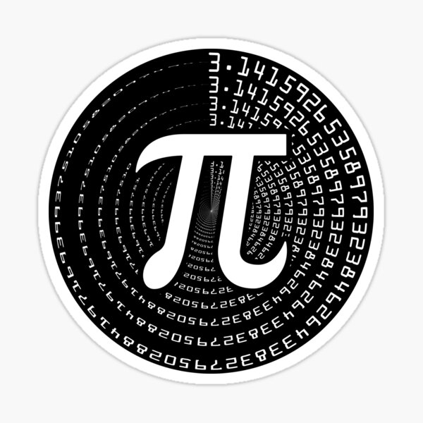 "Pi Day 2023 Celebration Spiral Pi Symbol 3.14" Sticker for Sale by