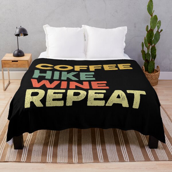 Item preview, Café Caminata Vino Repetir Divertido Senderismo designed and sold by christinecather.