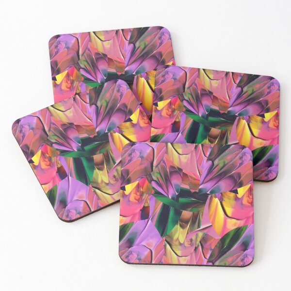 Item preview, Stylized leaves in acrilic paint designed and sold by Shape-And-Color.