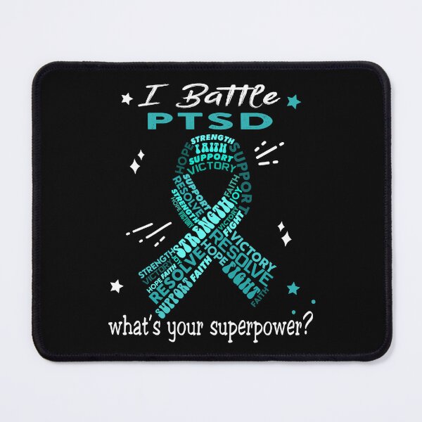 Item preview, PTSD Warrior, I Battle PTSD What's Your Superpower? designed and sold by Greggwillard.