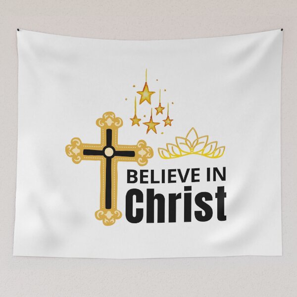 Item preview, Believe In Christ - Short Christian Quotes | Short Religious Quote designed and sold by Delandor.