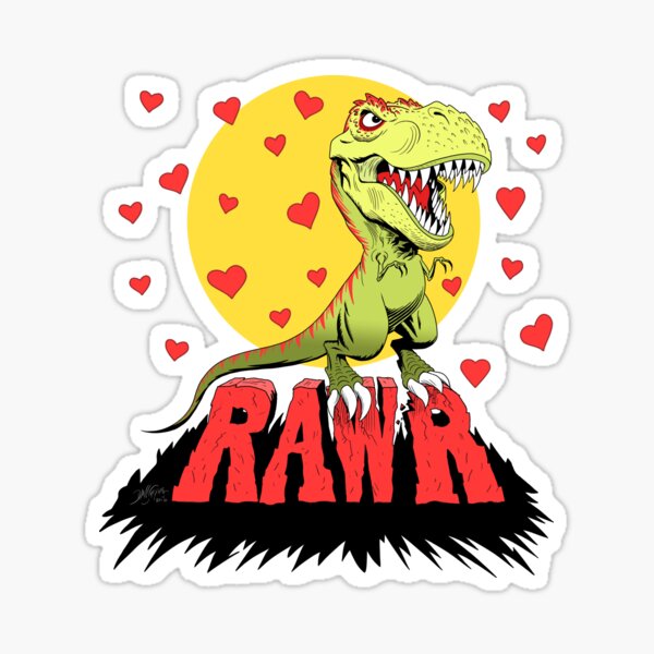 Love Rex Sticker
