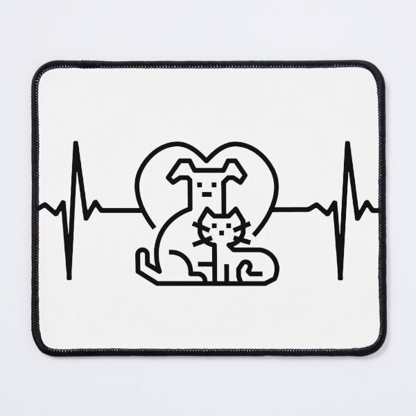 Item preview, Pets cat dog heartbeat designed and sold by dadlal.