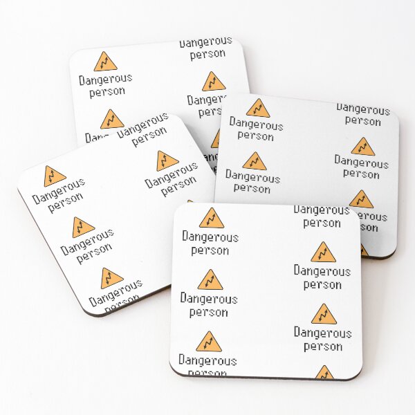 Item preview, Electrical safety sign with two arrows, dangerous person, pattern designed and sold by Alice-Moonbliss.