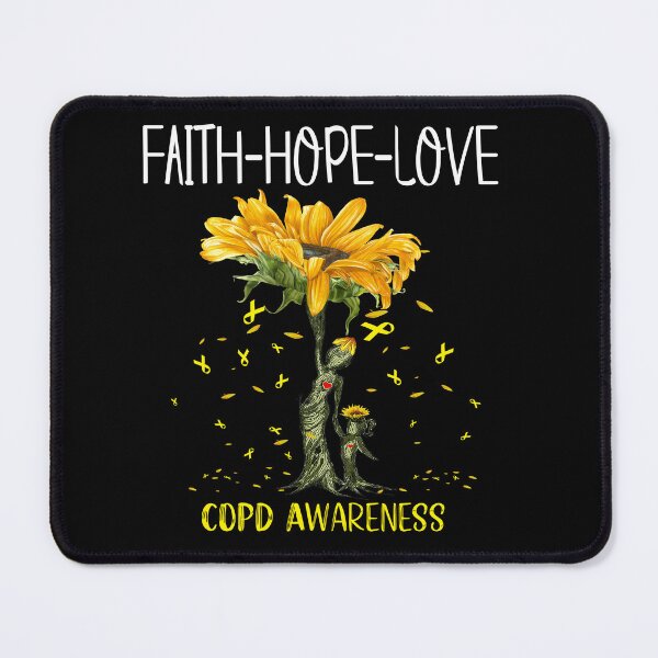 Item preview, COPD Awareness - Sunflower Faith Hope Love designed and sold by Hilten.