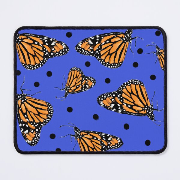 Item preview, Butterflies and polka dots  on blue designed and sold by Faerieglen.