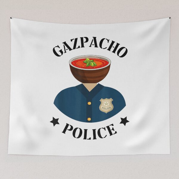 Item preview, Gazpacho Police Greene Funny Gazpacho Police Meme Saying designed and sold by lukelarkind.