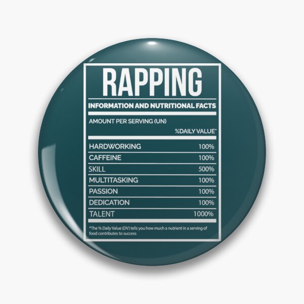 Item preview, Awesome And Funny Nutrition Label Rap Rapper Rappers Rapping Saying Quote For A Birthday Or Christma designed and sold by PacriSagnaru.