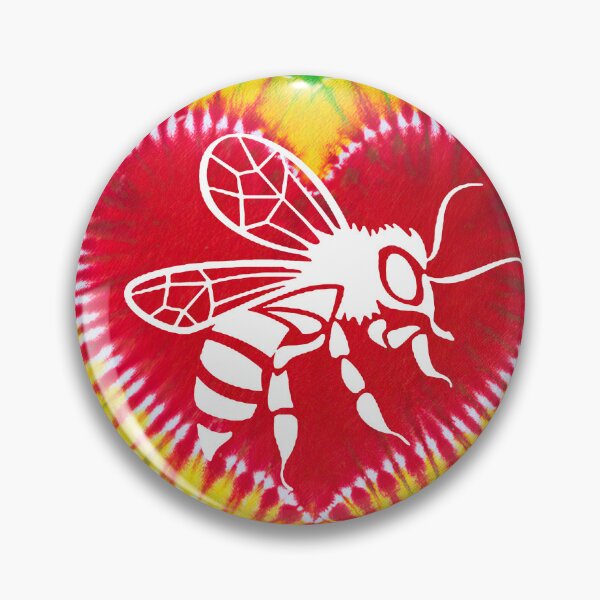 Item preview, Bee Heart Shape Tie Dye Art designed and sold by MobertsonArt.