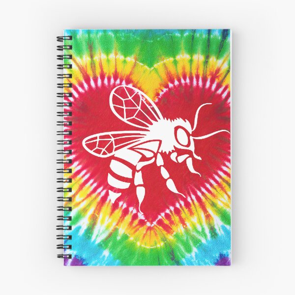 Item preview, Bee Heart Shape Tie Dye Art designed and sold by MobertsonArt.