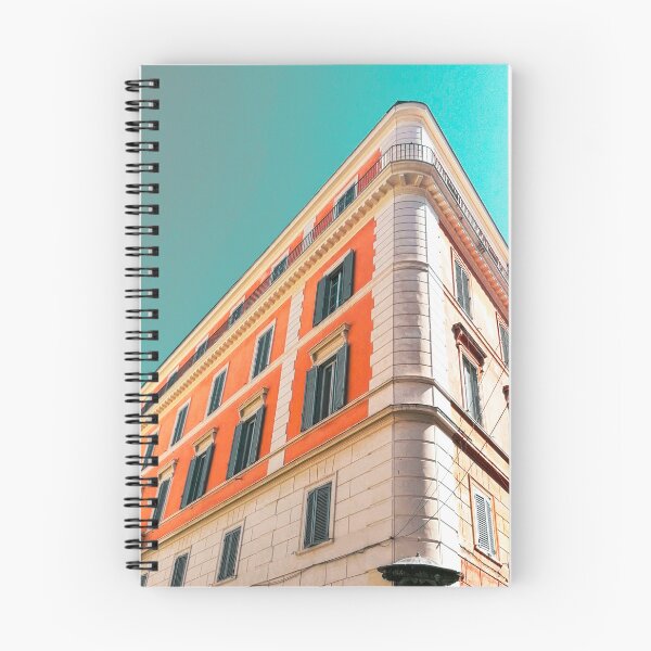 Item preview, Orange building with green shutters in Rome designed and sold by Mildprint.