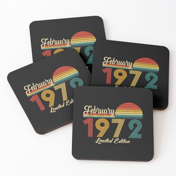 Item preview, February 1972 50 Years Of Being Awesome Limited Edition Since Old Vintage Tees   designed and sold by GalaxyPDX.