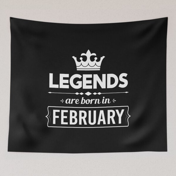 Item preview, Legends Are Born In February  Birthday   designed and sold by GalaxyPDX.