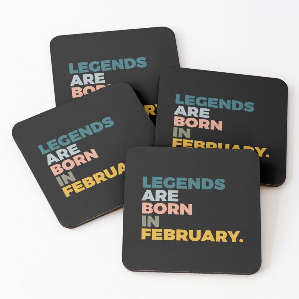 Item preview, Legends Are Born In February  Pop Art Color  February Birthday designed and sold by GalaxyPDX.