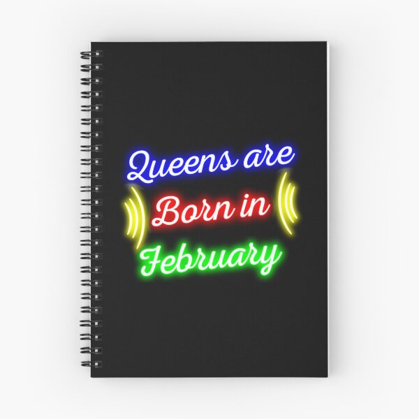 Item preview, Neon queens are born in february, special february born quotes, vibrant february queen birthday gift designed and sold by GalaxyPDX.