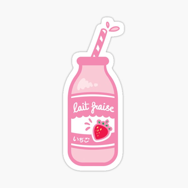 Item preview, Lait Fraise (bottle) ♥  designed and sold by marinette.