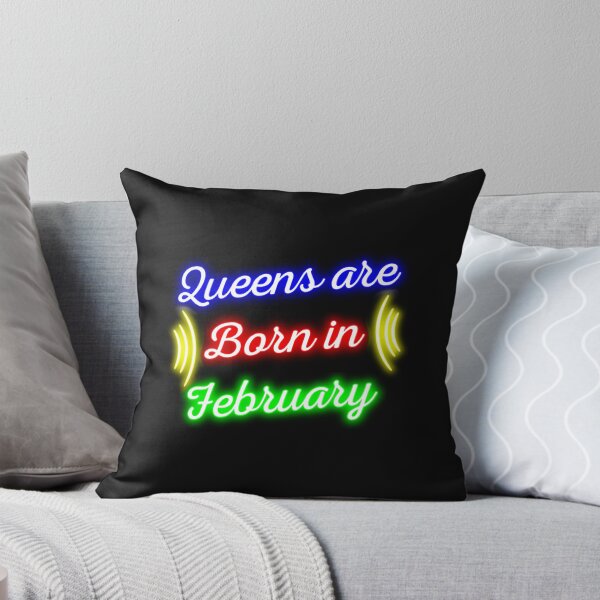Item preview, Neon queens are born in february, special february born quotes, vibrant february queen birthday gift designed and sold by GalaxyPDX.