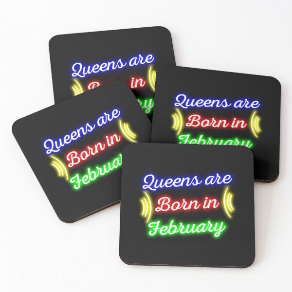 Item preview, Neon queens are born in february, special february born quotes, vibrant february queen birthday gift designed and sold by GalaxyPDX.