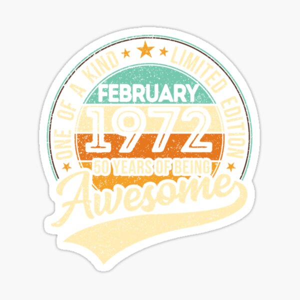 Landscape Details about   Born In February 2007 12 Years Old Gifts Sticker 