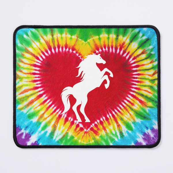 Item preview, Horse Heart Shape Tie Dye Art designed and sold by MobertsonArt.