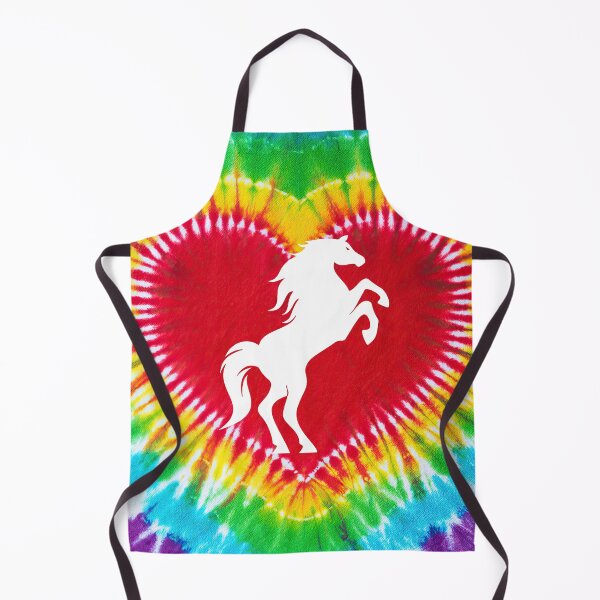 Item preview, Horse Heart Shape Tie Dye Art designed and sold by MobertsonArt.
