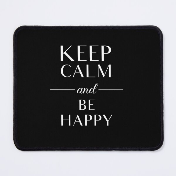 Item preview, Keep Calm and Be Happy - Black and White designed and sold by vooART.