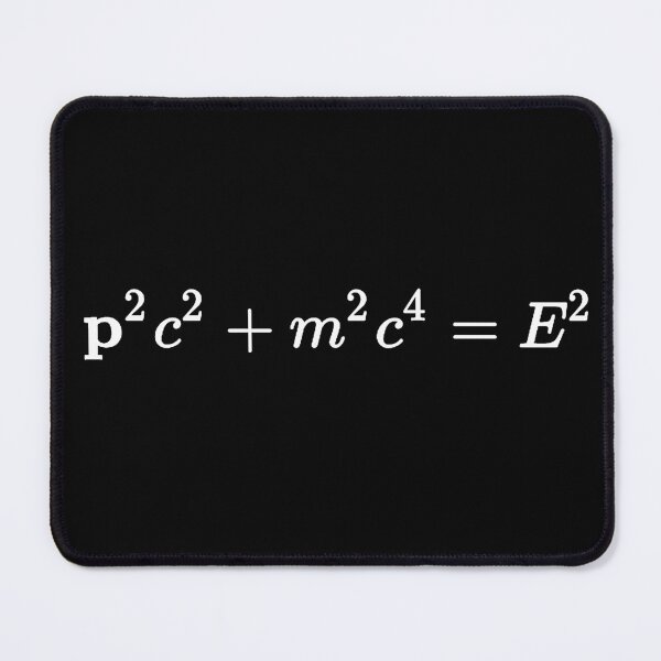 Item preview, energy of a relativistic particle equation dark version designed and sold by NoetherSym.