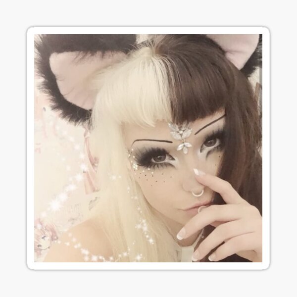 Belle Delphine Choker Cat Ears Graphic · Creative Fabrica